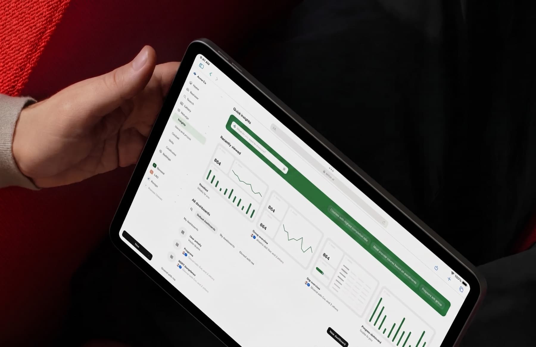 The AI Transparency Registry shown on a tablet — vendor scores across regulated industries
